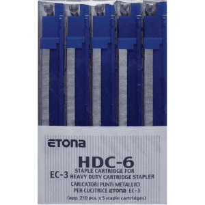 AGRAFES EC3 HDC-6 BLEU 2 à 25 FEUILLES - boîte de 5x210