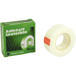 ROULEAU ADHESIF INVISIBLE 19x33M MFIRST