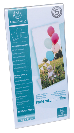 PORTE-AFFICHE A POSER INCLINE 1/3 A4