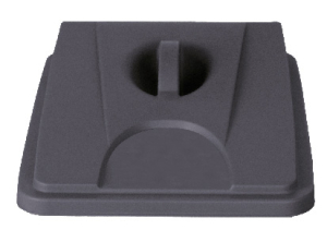 COUVERCLE UNIVERSEL GRIS POUR COLLECTEUR DE TRI 80L PROBBAX