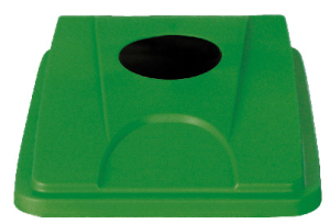 COUVERCLE VERT POUR CANETTES ET BOUTEILLES POUR COLLECTEUR DE TRI 80L PROBBAX