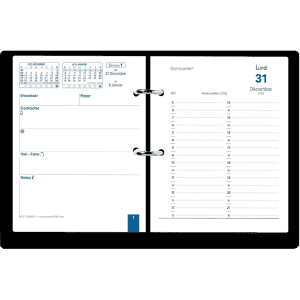 BLOC MEMO QUO VADIS PLANNING & SUPPORT FUME 11.5x14.5cm QUO VADIS *2027*