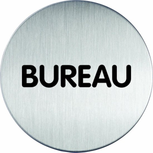 PLAQUE DE SIGNALISATION "BUREAU" 83mm AUTOCOLLANTE