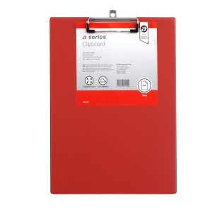PLAQUE A PINCE A4 ROUGE A-SERIES AS1481