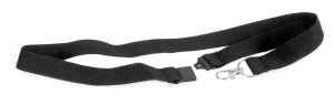 LACET TEXTILE A MOUSQUETON NOIR POUR PORTE-NOMS EUROPEL - boîte de 10