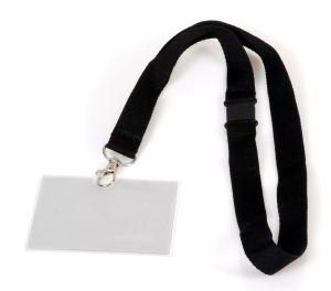 PORTE-NOMS 60/90 AVEC LACET NOIR EUROPEL - boîte de 5