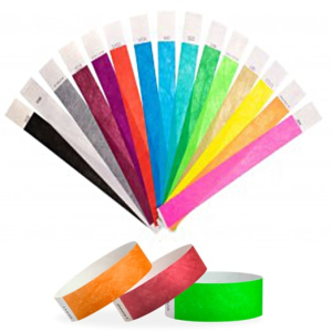 BRACELET TYVEK VIOLET FLUO 25MM - paquet de 1000