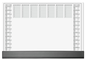 SOUS-MAINS PAPIER 59/41 CALENDRIER 2026/2027 40 Feuilles
