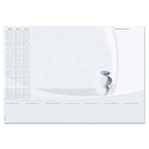 SOUS-MAINS PAPIER 59.5/41 HARMONIE CALENDRIER 3 ANNEES SIGEL *2026*