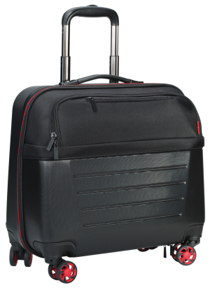 SAC A ROULETTES 15.6" POUR PORTABLE AVEC COQUE ABS NOIR SIGN