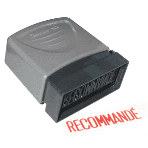 CACHET A FORMULE XSTAMPER "RECOMMANDE" ROUGE