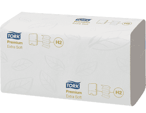 ESSUIE-MAINS EN Z 2 PLIS TORK XPRESS EXTRA SOFT H2 - boîte de 21x100