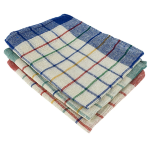 TORCHON DE CUISINE 50x70 CARREAUX ASSORTI - paquet de 10