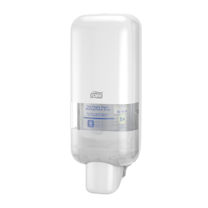 DISTRIBUTEUR SAVON ET DESINFECTANT BLANC TORK S4