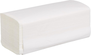 ESSUIE-MAINS EN V 2 PLIS BLANC - paquet de 15
