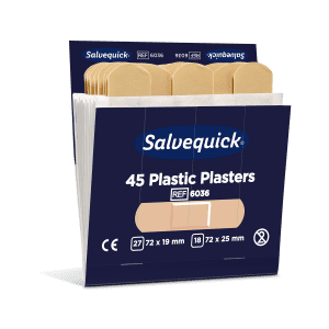 PANSEMENT PLASTIQUE BEIGE SALVEQUICK - boîte de 45