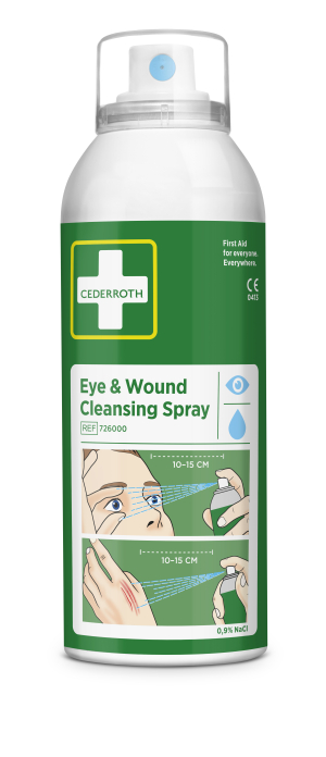 SPRAY NETTOYANT POUR YEUX ET PLAIES CEDERROTH 150ml