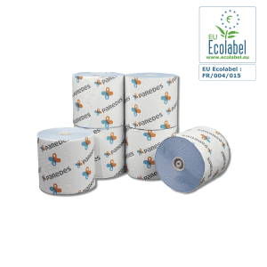 BOBINE D'ESSUYAGE 2 PLIS AUTOCUT 195m BLEU OPTIROLL PAREDES - paquet de 6