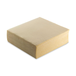 SERVIETTE DE TABLE JETABLE MICRO-GAUFREE 40x40cm 2 PLIS VANILLE - paquet de 1800