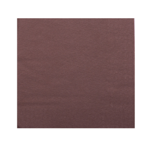 SERVIETTE DE TABLE JETABLE OUATE 38x38cm 2 PLIS MARRON - boîte de 2400