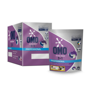 LESSIVE TABLETTE OMO PRO FORMULA ACTIVE CLEAN 3EN1 - boîte de 80