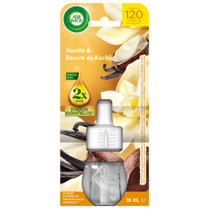 RECHARGE POUR DIFFUSEUR DE PARFUM AIRWICK VANILLE ET BEURRE DE KARITE 19ml