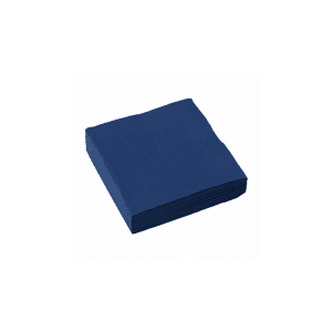 SERVIETTES DE TABLE 33/33cm 2 PLIS Bleu Foncé - paquet de 250