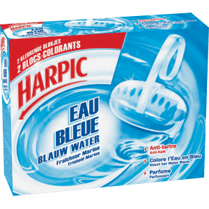 BLOC WC HARPIC EAU BLEUE ANTI-TARTRE - paquet de 2