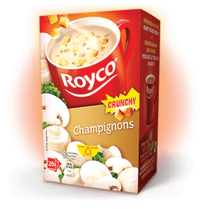 ROYCO MINUTE SOUP CRUNCHY "CHAMPIGNONS" AVEC CROUTONS - paquet de 20