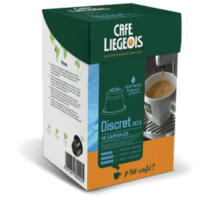 CAFE CAPSULE DISCRET COMPATIBLE NESPRESSO CHARLES LIEGEOIS - paquet de 10