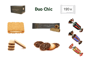 BISCUITS SEC ASSORTIMENT DUO CHIC ATELIER CHOCOLAT - boîte de 120