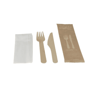 SET COUVERTS BOIS - paquet de 250