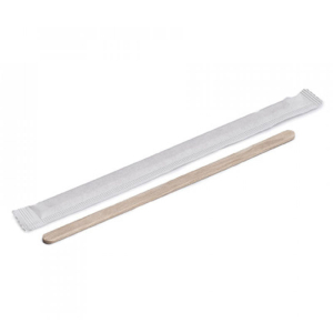 SPATULE A CAFE EN BOIS L11cm EMBALLAGE INDIVIDUEL - boîte de 1000