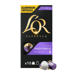 CAPSULE DE CAFE L'OR "LUNGO PROFUNDO" - boîte de 10