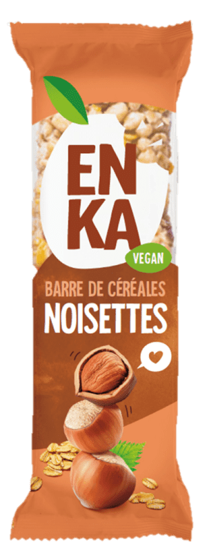 BARRE DE CEREALES NOISETTES 45Gr ENKA - boîte de 20