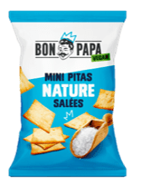 CRACKERS MINI PITA NATURE FINEMENT SALEE 30Gr BON PAPA