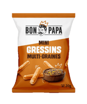 MINI GRESSINS MULTI-GRAINES 30Gr BON PAPA
