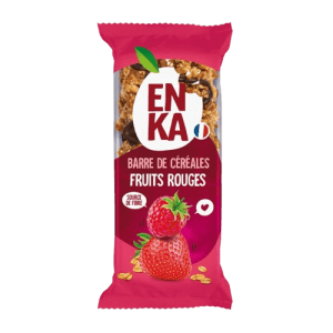 BARRE DE CEREALES FRUITS ROUGES 21Gr ENKA