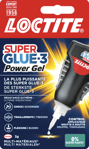 COLLE SUPER GLUE 3 POWER GEL CONTROL 3Gr LOCTITE
