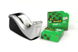 DEROULEUR LOURD C60 & 3 ROULEAUX MAGIC 810 OFFERTS ARGENT SCOTCH