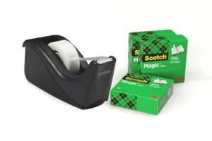 DEROULEUR LOURD C60 & 3 ROULEAUX MAGIC 810 OFFERTS NOIR SCOTCH