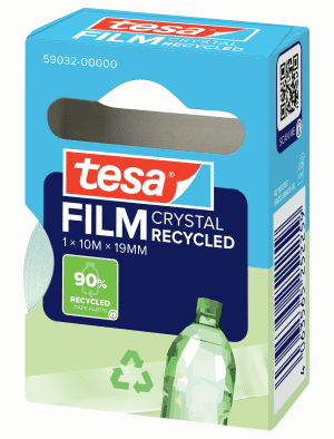 RUBAN ADHESIF CRYSTAL RECYCLED 19/10 TESAFILM