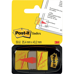 MARQUE-PAGES POST-IT INDEX 680 SIGN HERE