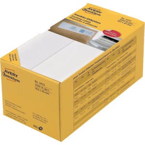 ETIQUETTE A AFFRANCHIR 163/43 ZWECKFORM Blanc - boîte de 1000