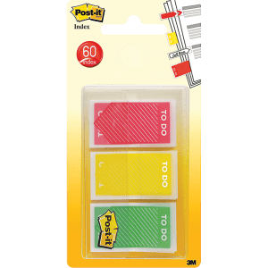 MARQUE-PAGES POST-IT INDEX TO DO 3 COULEURS ASSORTIES