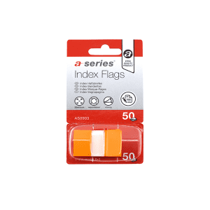 MARQUE-PAGES A-SERIES INDEX FLAG 25x43mm ORANGE 50 FEUILLETS AS0903
