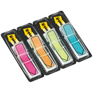 MARQUE-PAGES POST-IT INDEX 684 FLECHES 5 COULEURS ASSORTIES