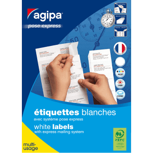 ETIQUETTE AGIPA 105/37 - boîte de 1600