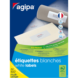ETIQUETTE AGIPA 210/297 - boîte de 500