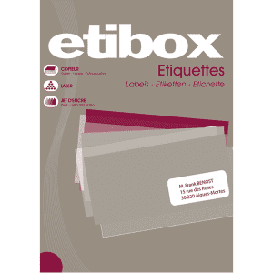 ETIQUETTE ETIBOX 210/148,5 - boîte de 200